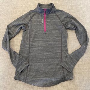 Reebok M 10-12 Running Long Sleeve 1/4 zip